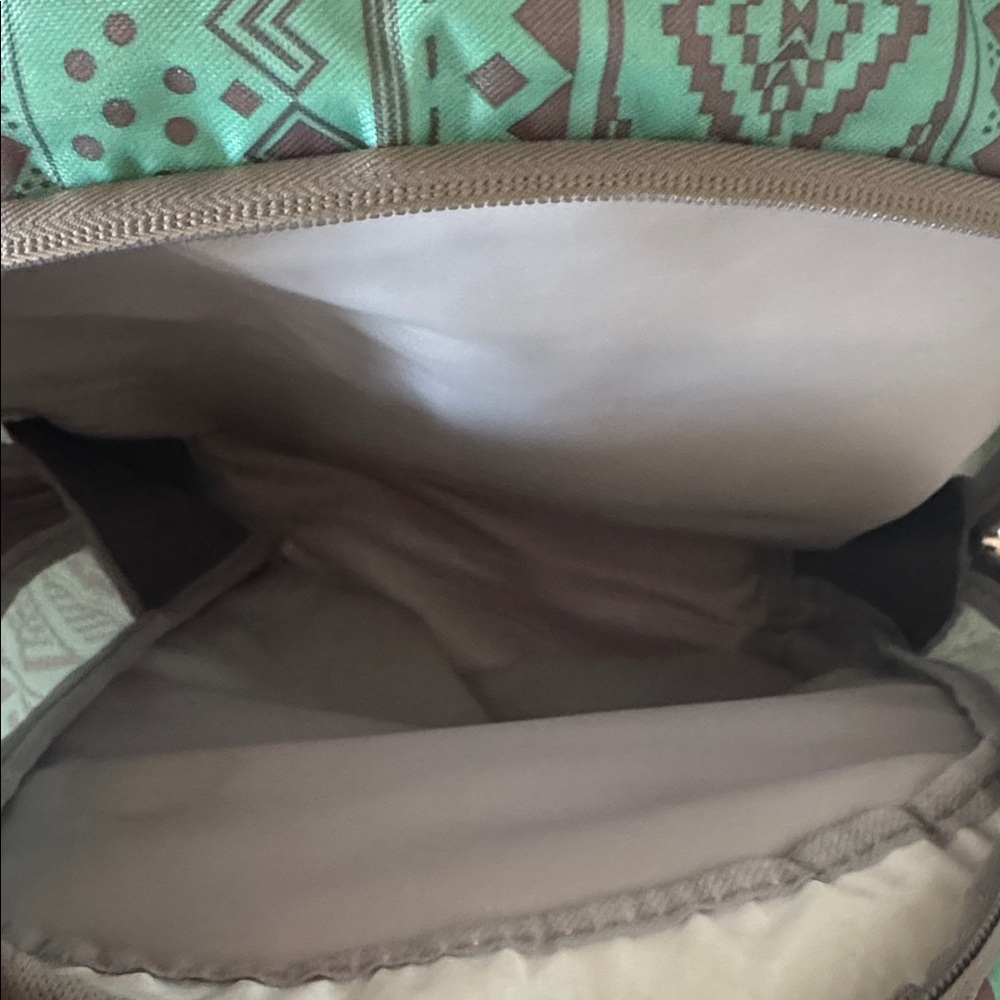 Stylish Green Patterned Backpack - image 4